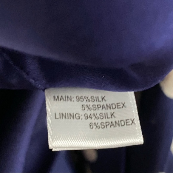 ST. JOHN Sleeveless Faux Wrap Silk Polka Dot Dress - Picture 13 of 13